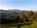 Col - Križna gora above Col